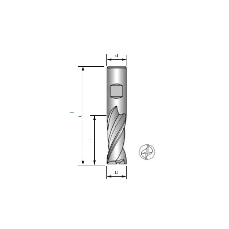 FRESA Ø11,0 Z2 SERIE LARGA SINTERIZADA CL12 - CARMON CL12S1100