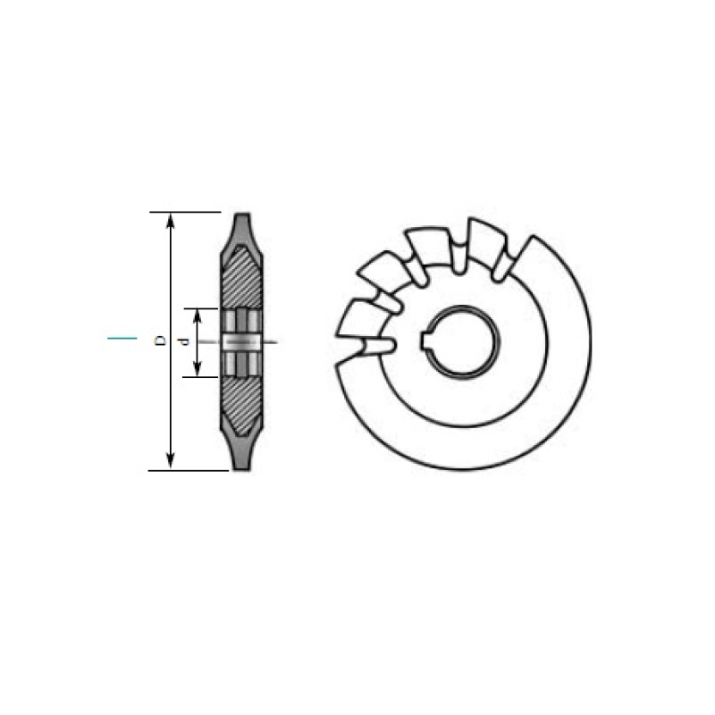 FRESA Ø00,5 Nº7 HSS-Co MOD141 - CARMON MOD141C0050