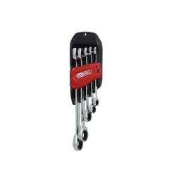 JUEGO 5 LLAVES COMBINADAS CON CARRACA BOCA FIJA - KS TOOLS 503.5205