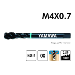 HELICAL MACHINE MALE M04x070 SP-VA A/Blue Ac/Inox - YAMAWA SD4.0IAGEX