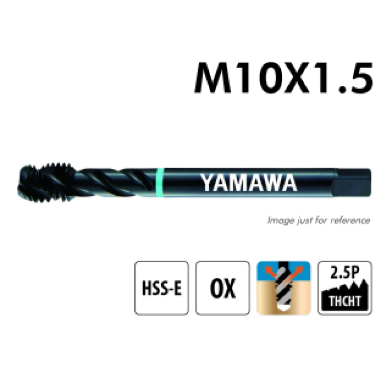 HELICAL MACHINE MALE M10x150 SP-VA A/Blue Ac/Inox - YAMAWA SD010OAGEX